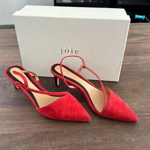 Joie, Heels, red, suede, size: US9, eur39, Original price: $298
